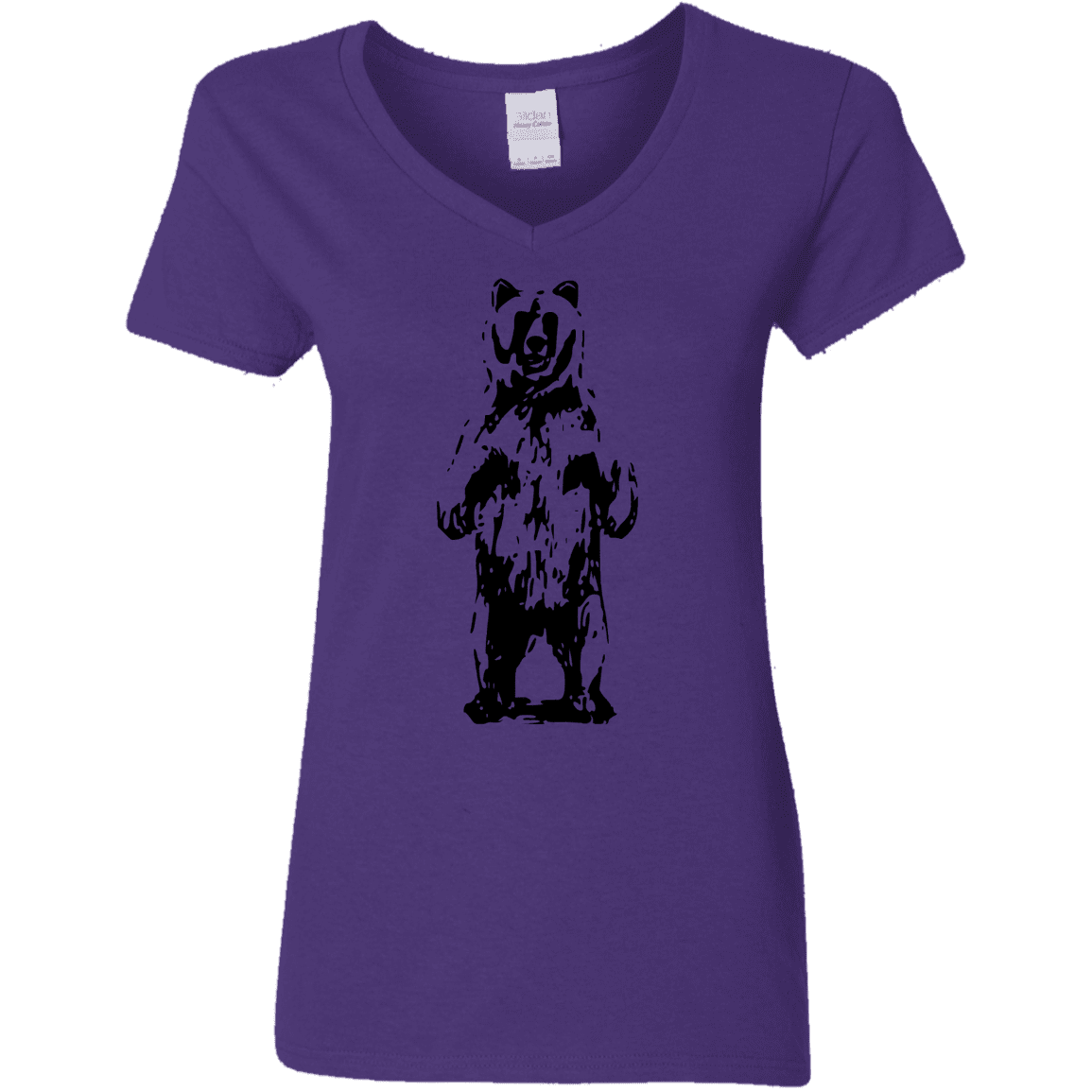 T-Shirts Purple / S Bear Hug Women's V-Neck T-Shirt