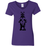 T-Shirts Purple / S Bear Hug Women's V-Neck T-Shirt