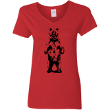 T-Shirts Red / S Bear Hug Women's V-Neck T-Shirt