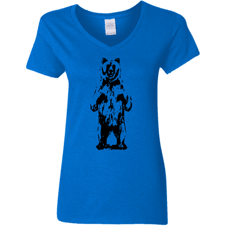 T-Shirts Royal / S Bear Hug Women's V-Neck T-Shirt