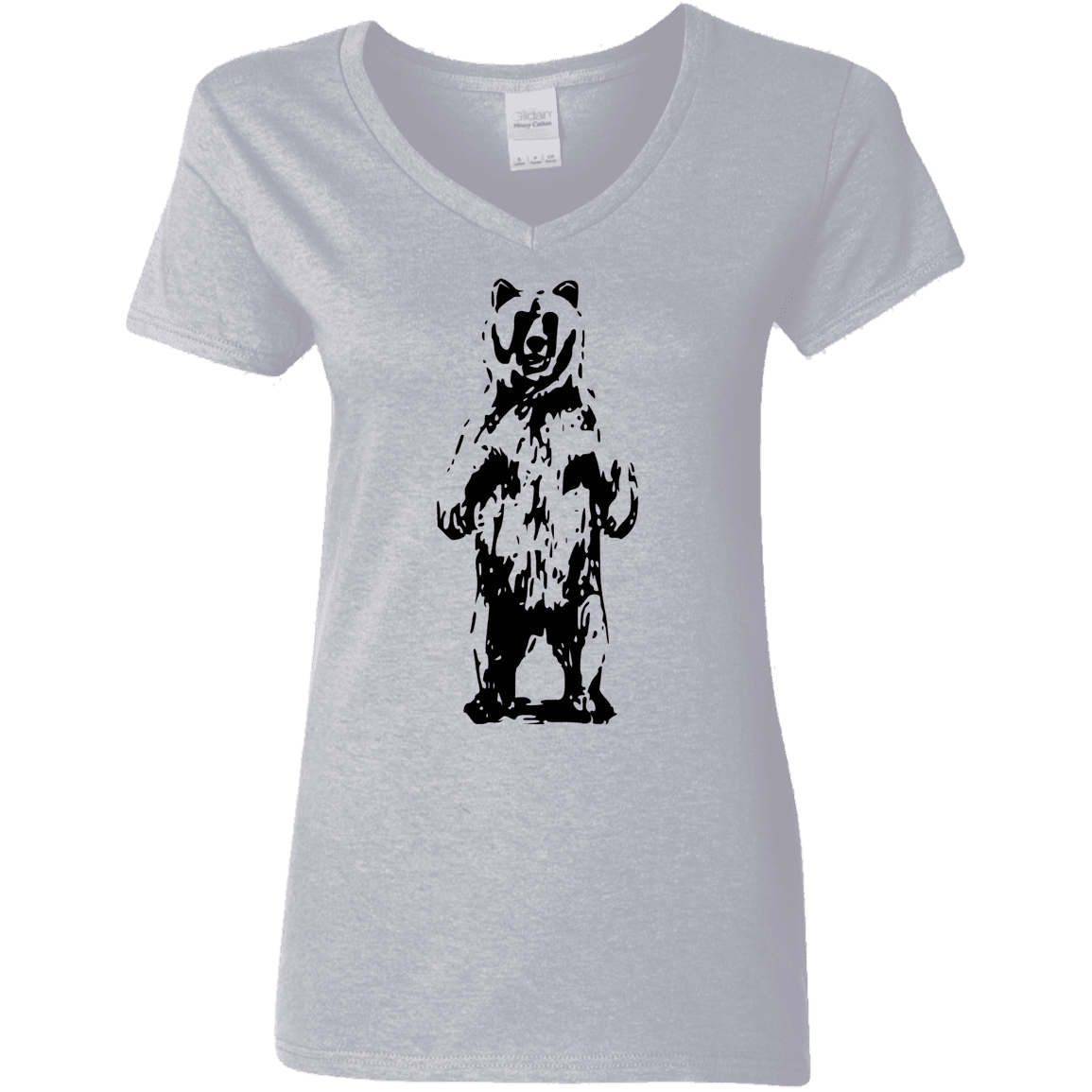 T-Shirts Sport Grey / S Bear Hug Women's V-Neck T-Shirt