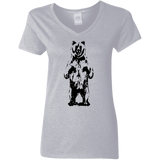 T-Shirts Sport Grey / S Bear Hug Women's V-Neck T-Shirt