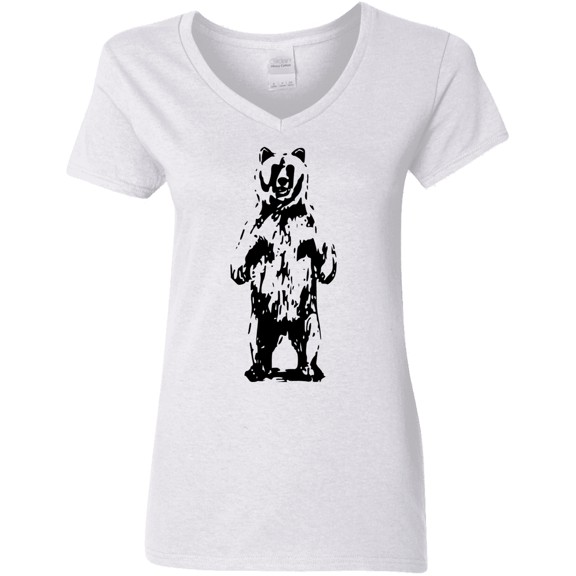 T-Shirts White / S Bear Hug Women's V-Neck T-Shirt