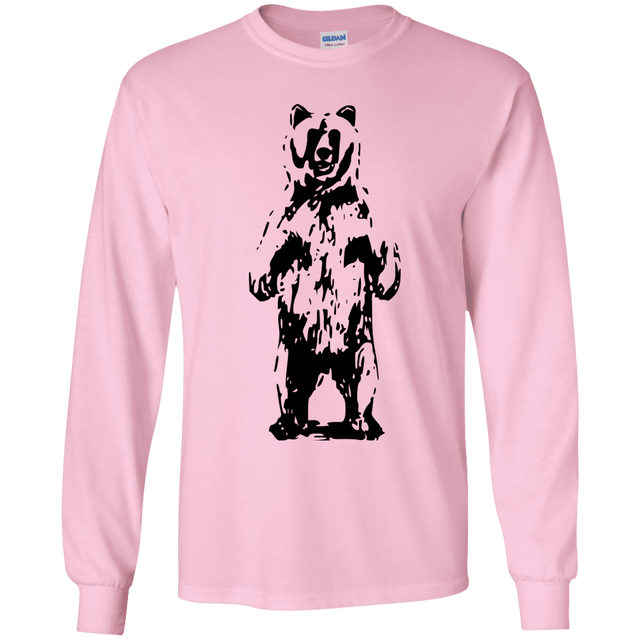 T-Shirts Light Pink / YS Bear Hug Youth Long Sleeve T-Shirt