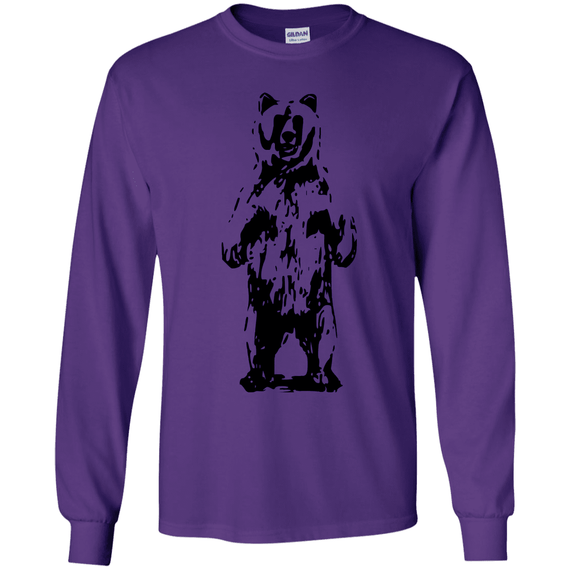 T-Shirts Purple / YS Bear Hug Youth Long Sleeve T-Shirt