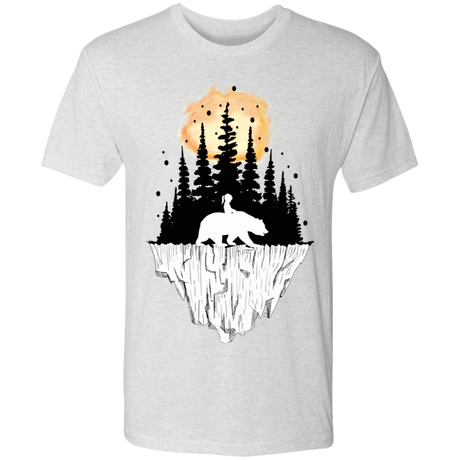 T-Shirts Heather White / S Bear Iceberg Men's Triblend T-Shirt