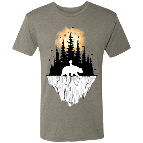 T-Shirts Venetian Grey / S Bear Iceberg Men's Triblend T-Shirt