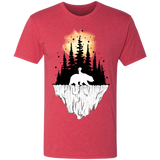 T-Shirts Vintage Red / S Bear Iceberg Men's Triblend T-Shirt