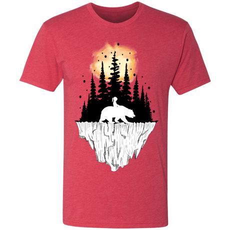 T-Shirts Vintage Red / S Bear Iceberg Men's Triblend T-Shirt