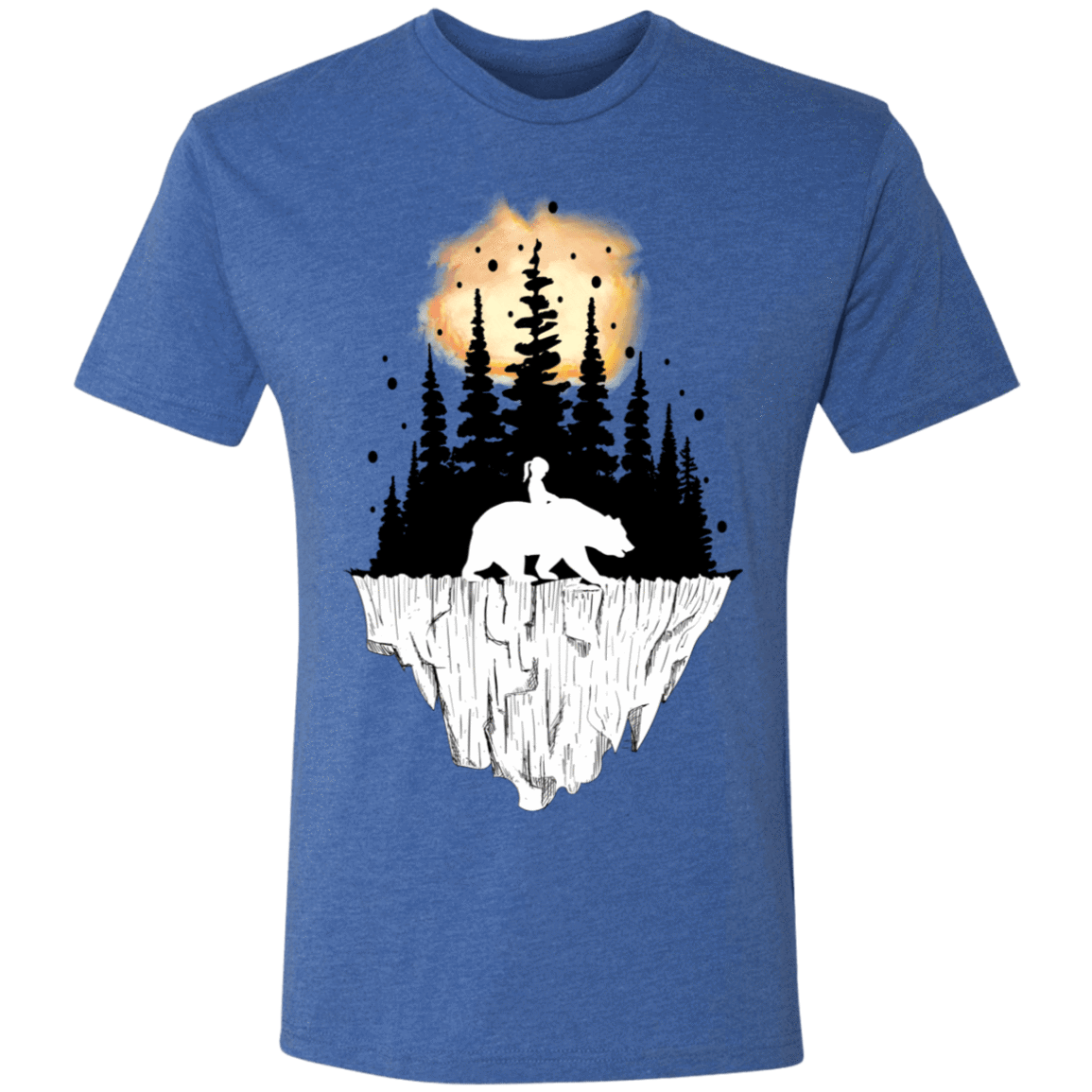 T-Shirts Vintage Royal / S Bear Iceberg Men's Triblend T-Shirt