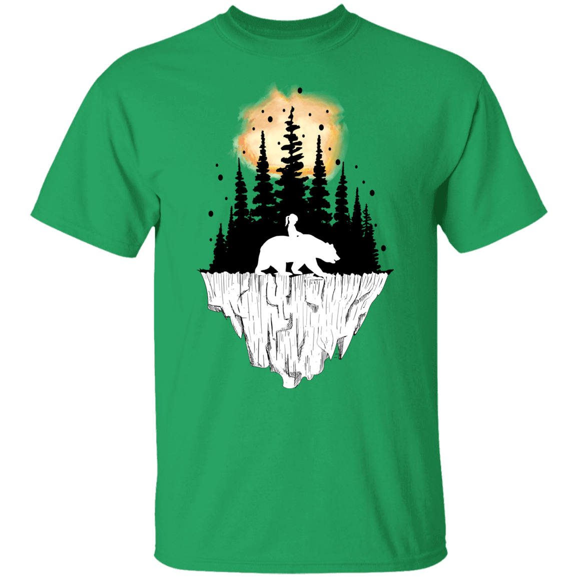 T-Shirts Irish Green / YXS Bear Iceberg Youth T-Shirt