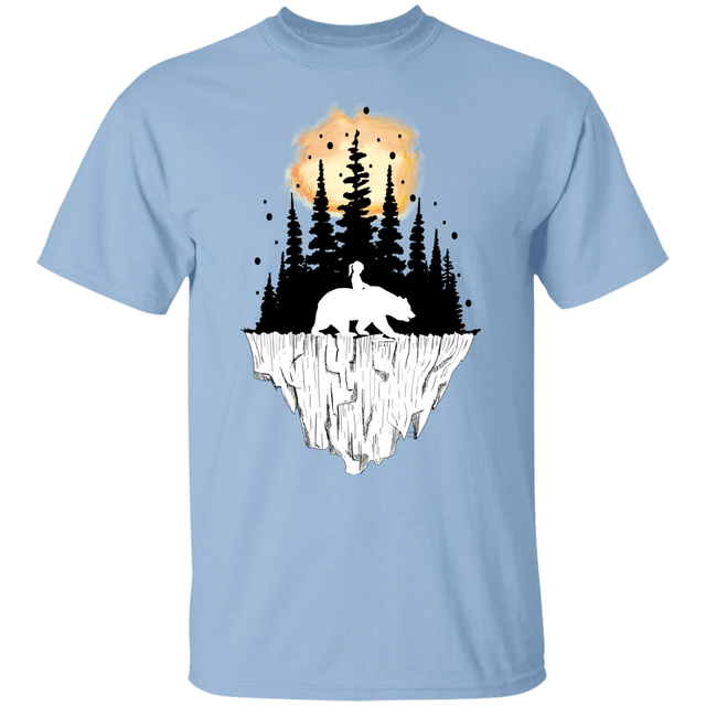 T-Shirts Light Blue / YXS Bear Iceberg Youth T-Shirt