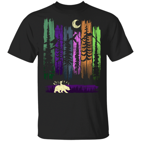 T-Shirts Black / S Bear Leaves T-Shirt