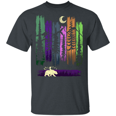T-Shirts Dark Heather / S Bear Leaves T-Shirt