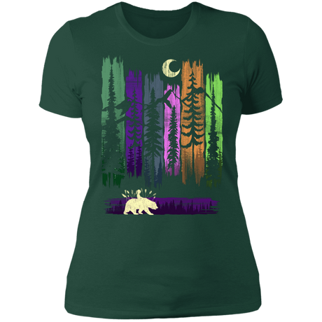 T-Shirts Forest Green / S Bear Leaves Women's Premium T-Shirt