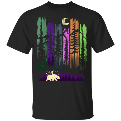 T-Shirts Black / YXS Bear Leaves Youth T-Shirt