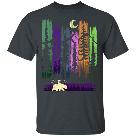 T-Shirts Dark Heather / YXS Bear Leaves Youth T-Shirt