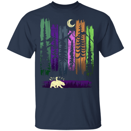 T-Shirts Navy / YXS Bear Leaves Youth T-Shirt