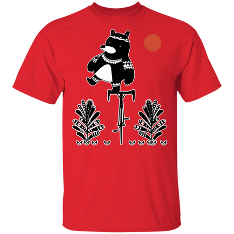 T-Shirts Red / S Bear On A Bike T-Shirt