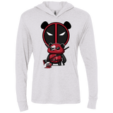 T-Shirts Heather White / X-Small Bear Pool Triblend Long Sleeve Hoodie Tee