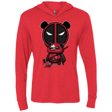 T-Shirts Vintage Red / X-Small Bear Pool Triblend Long Sleeve Hoodie Tee