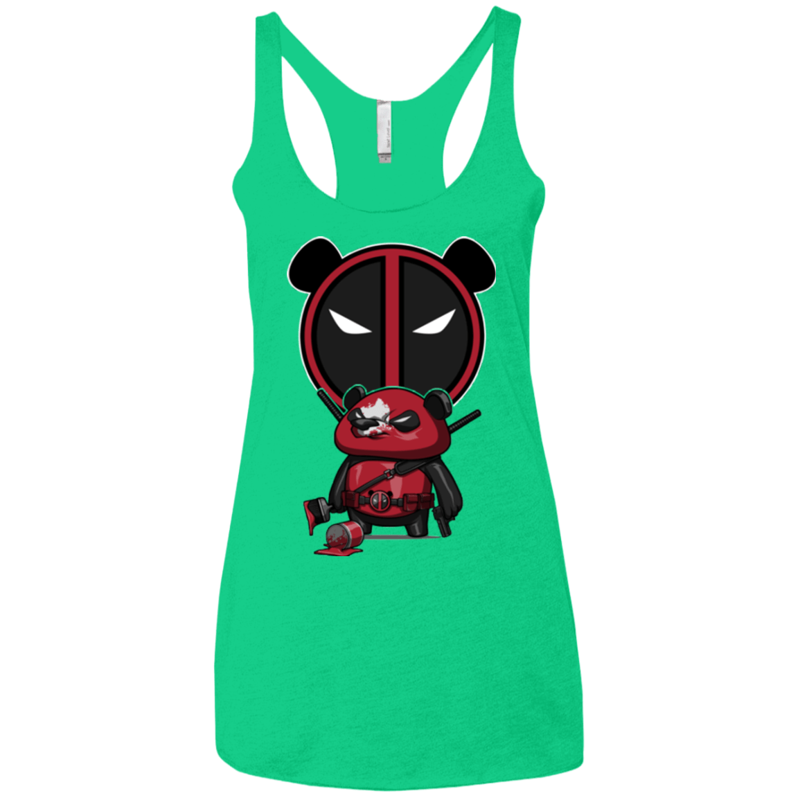 T-Shirts Envy / X-Small Bear Pool Women's Triblend Racerback Tank