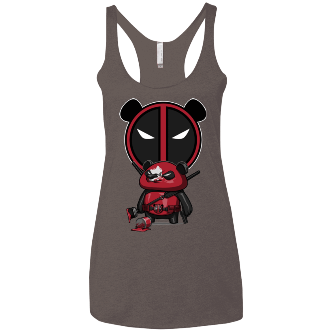 T-Shirts Macchiato / X-Small Bear Pool Women's Triblend Racerback Tank