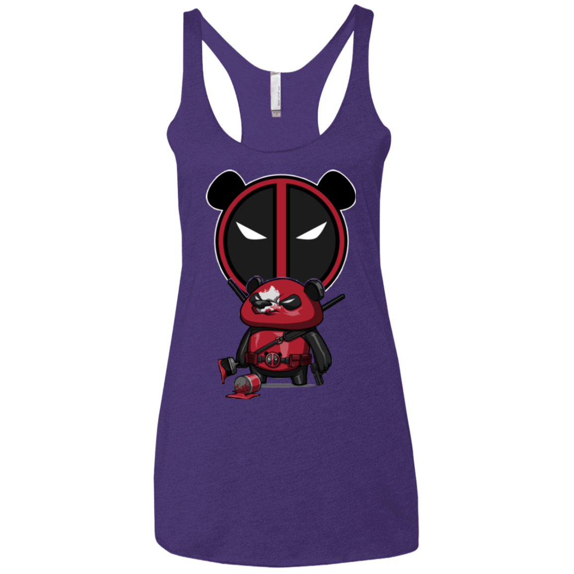 T-Shirts Purple / X-Small Bear Pool Women's Triblend Racerback Tank