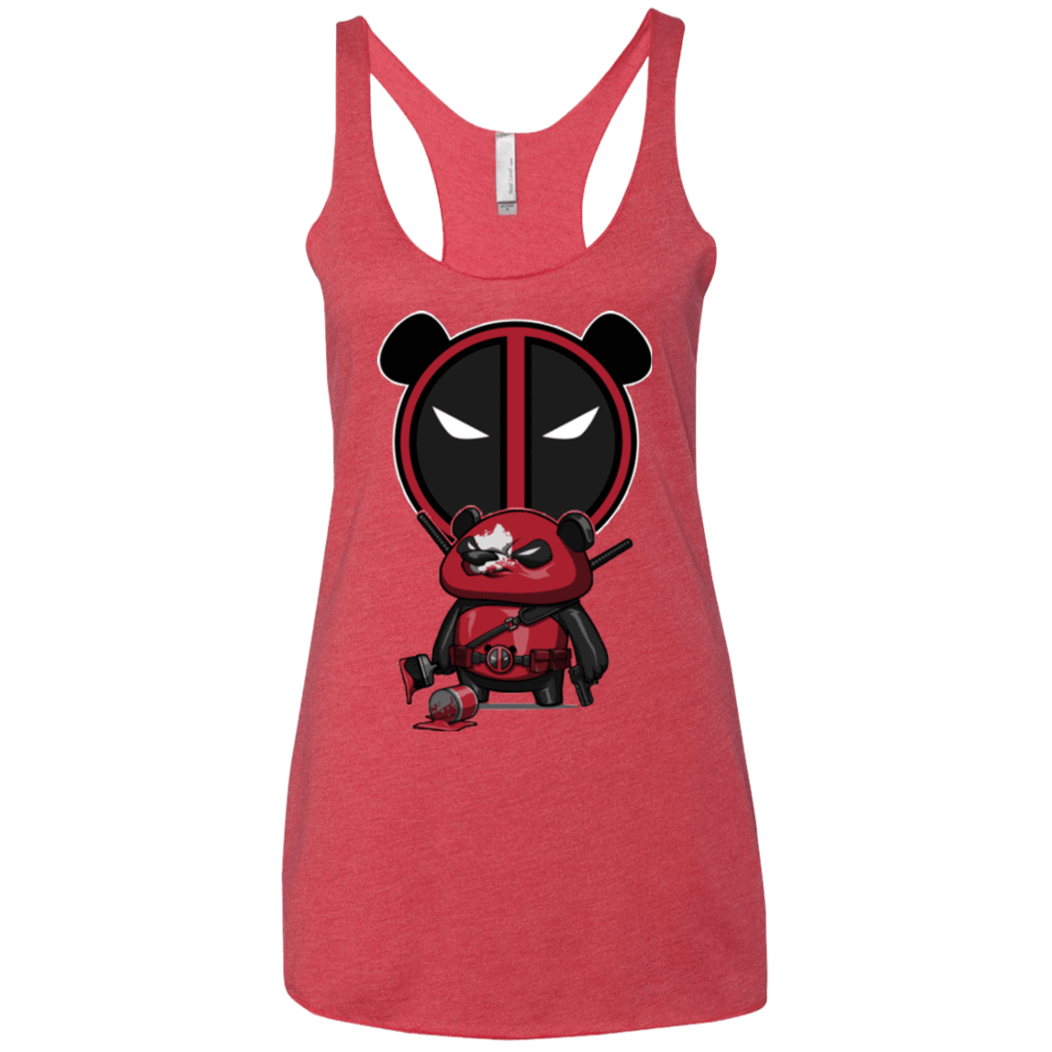 T-Shirts Vintage Red / X-Small Bear Pool Women's Triblend Racerback Tank