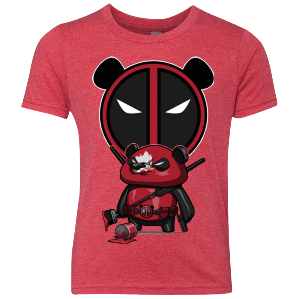 T-Shirts Vintage Red / YXS Bear Pool Youth Triblend T-Shirt