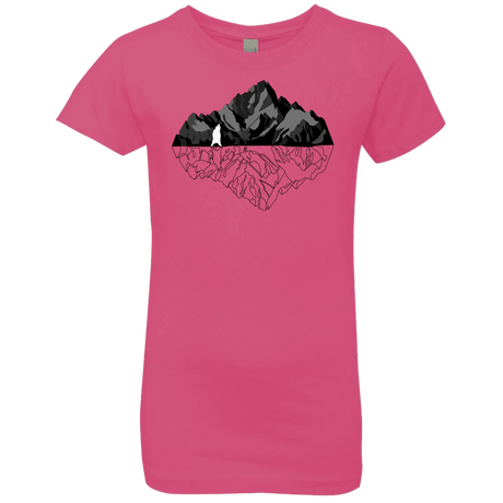 T-Shirts Hot Pink / YXS Bear Reflection Girls Premium T-Shirt