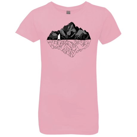 T-Shirts Light Pink / YXS Bear Reflection Girls Premium T-Shirt