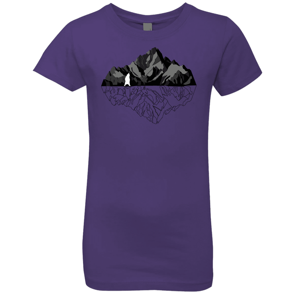 T-Shirts Purple Rush / YXS Bear Reflection Girls Premium T-Shirt