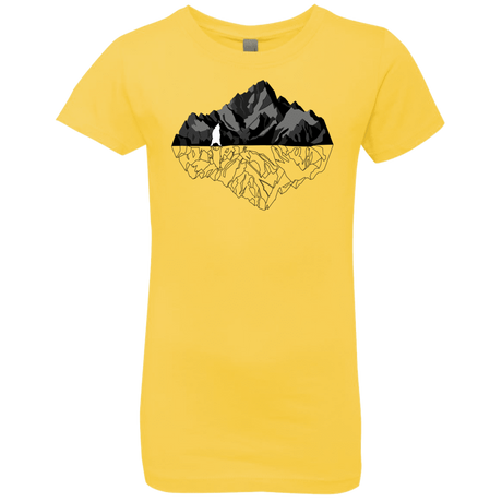 T-Shirts Vibrant Yellow / YXS Bear Reflection Girls Premium T-Shirt