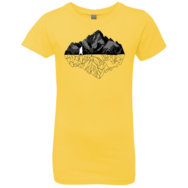 T-Shirts Vibrant Yellow / YXS Bear Reflection Girls Premium T-Shirt