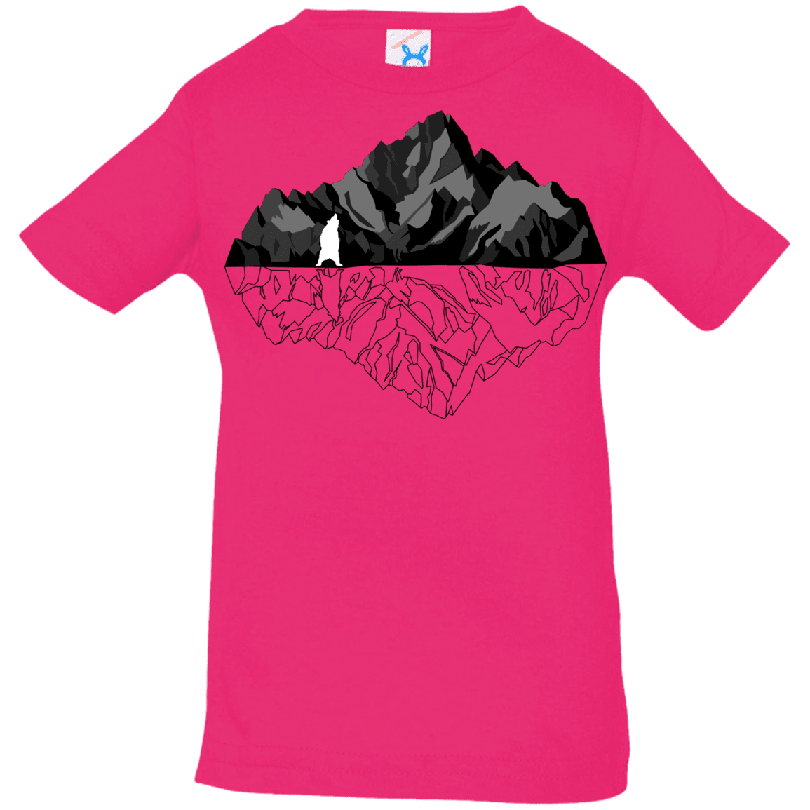 T-Shirts Hot Pink / 6 Months Bear Reflection Infant Premium T-Shirt