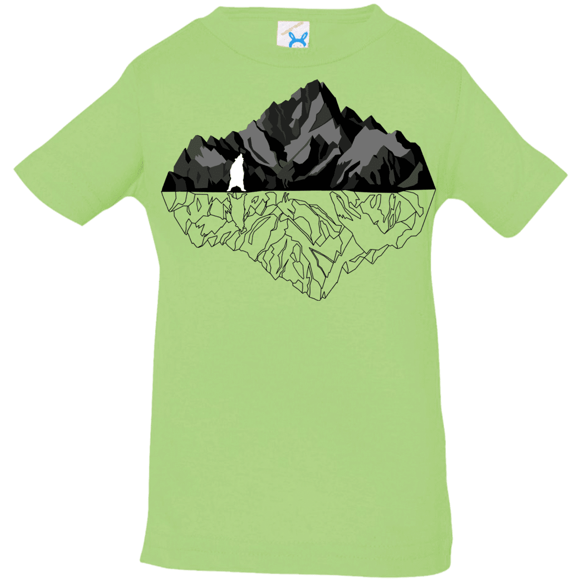 T-Shirts Key Lime / 6 Months Bear Reflection Infant Premium T-Shirt