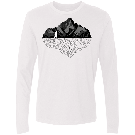 T-Shirts White / S Bear Reflection Men's Premium Long Sleeve