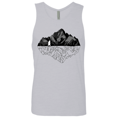 T-Shirts Heather Grey / S Bear Reflection Men's Premium Tank Top