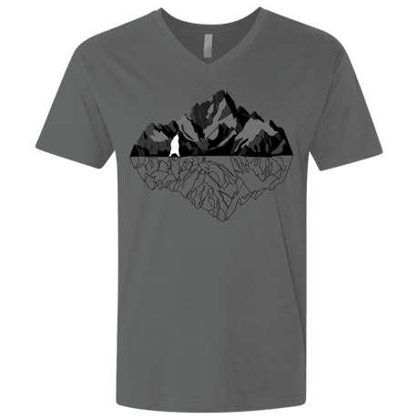 T-Shirts Heavy Metal / X-Small Bear Reflection Men's Premium V-Neck
