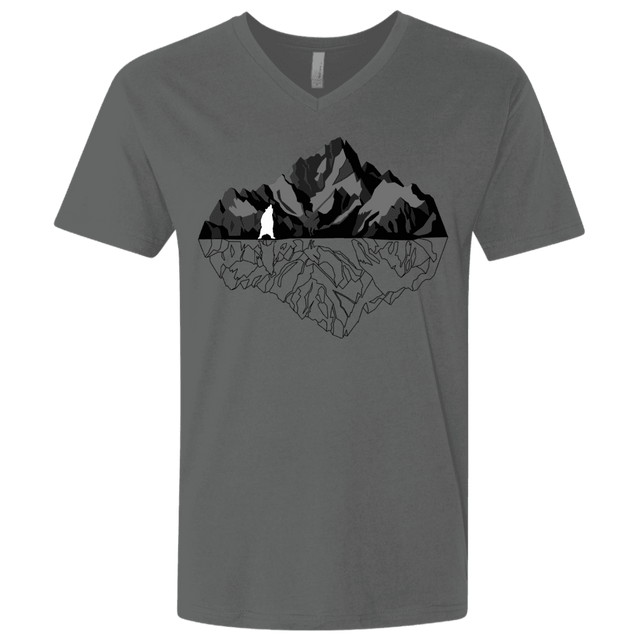 T-Shirts Heavy Metal / X-Small Bear Reflection Men's Premium V-Neck