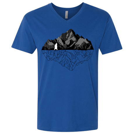 T-Shirts Royal / X-Small Bear Reflection Men's Premium V-Neck