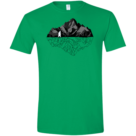 T-Shirts Irish Green / S Bear Reflection Men's Semi-Fitted Softstyle