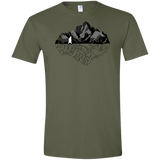 T-Shirts Military Green / S Bear Reflection Men's Semi-Fitted Softstyle