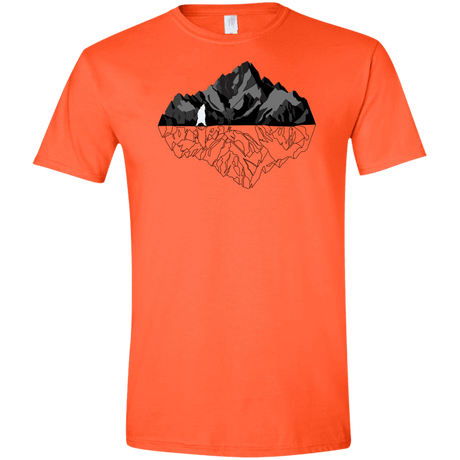 T-Shirts Orange / S Bear Reflection Men's Semi-Fitted Softstyle