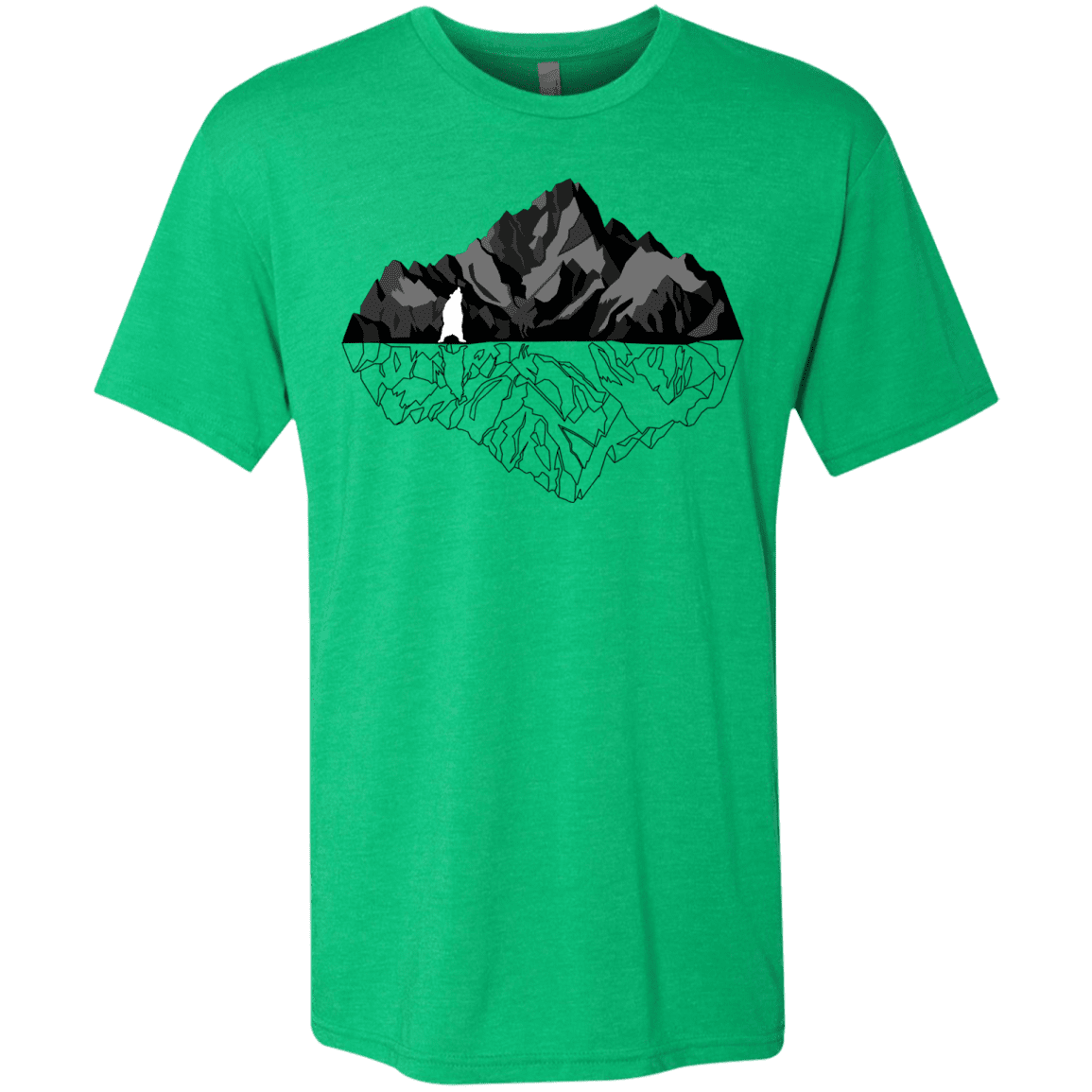 T-Shirts Envy / S Bear Reflection Men's Triblend T-Shirt