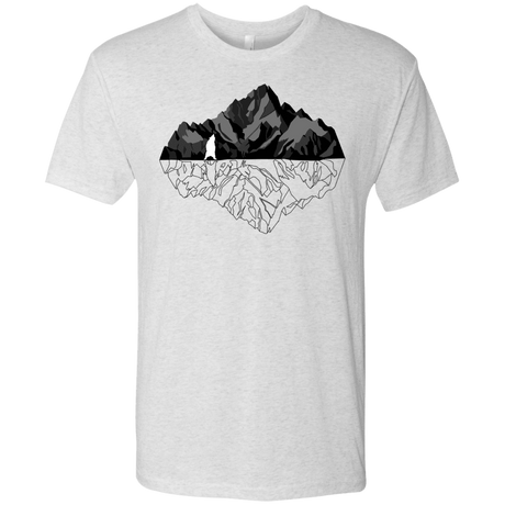 T-Shirts Heather White / S Bear Reflection Men's Triblend T-Shirt
