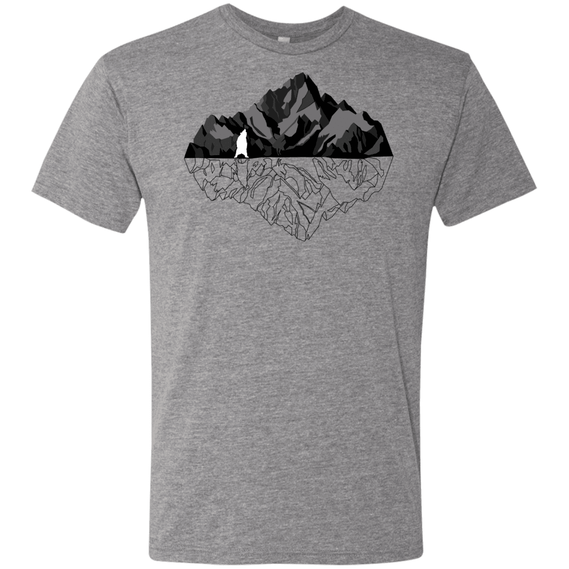 T-Shirts Premium Heather / S Bear Reflection Men's Triblend T-Shirt