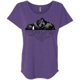 T-Shirts Purple Rush / X-Small Bear Reflection Triblend Dolman Sleeve