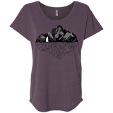 T-Shirts Vintage Purple / X-Small Bear Reflection Triblend Dolman Sleeve